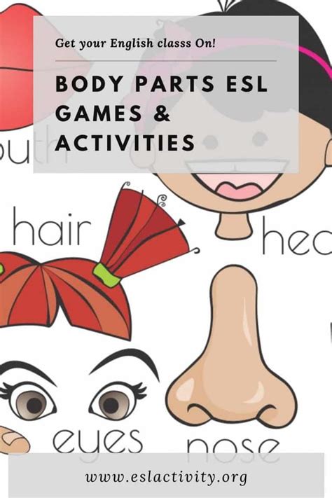 esl teaching games|Parts of the Body ESL Games, Activities and Worksheets.